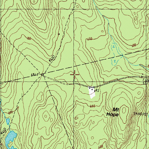 Topographic Map of Bear Pond Dam, NH