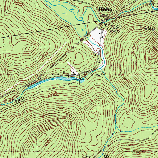 Topographic Map of Warner River Dam, NH