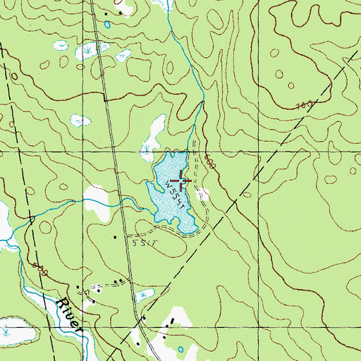 Topographic Map of Currier Dam, NH
