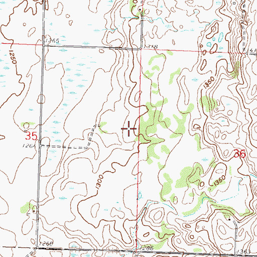 Topographic Map of Ted Kath Dam, MN