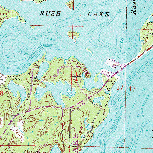 Topographic Map of Richard Perkins Dam, MN