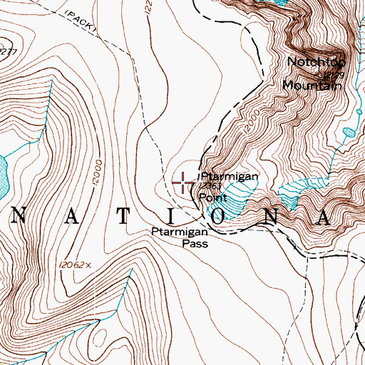 Topographic Map of Ptarmigan Point, CO
