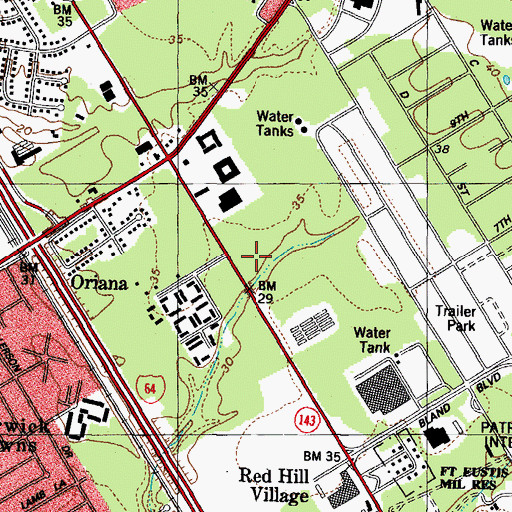 Topographic Map of Drug Emporium Plaza Shopping Center, VA