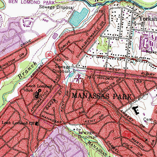 Topographic Map of Independence Elementary School, VA
