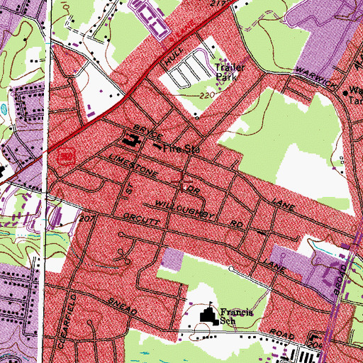 Topographic Map of South Garden, VA