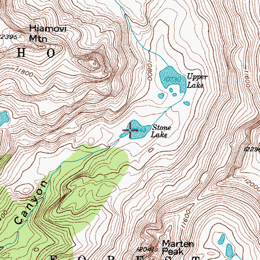 Topographic Map of Stone Lake, CO