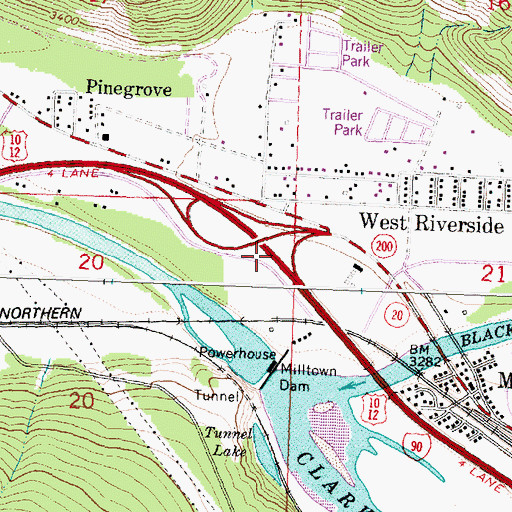 Topographic Map of Junction of the Hell Gate and Big Blackfoot Rivers Historical Marker, MT