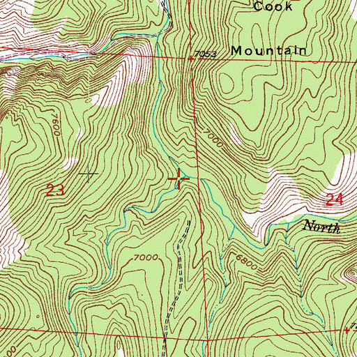 Topographic Map of Dry Saint Vrain Creek, CO