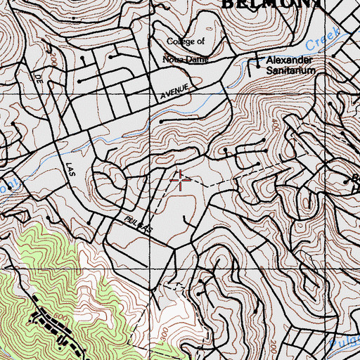 Topographic Map of McDougal Park, CA