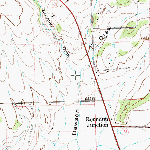 Topographic Map of Brumley Draw, CO