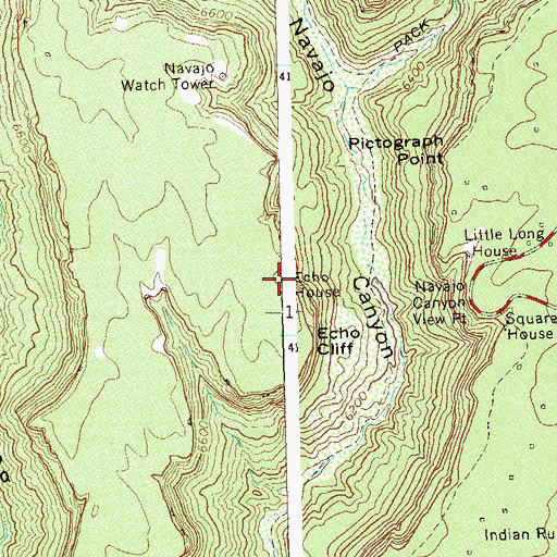 Topographic Map of Echo House (historical), CO