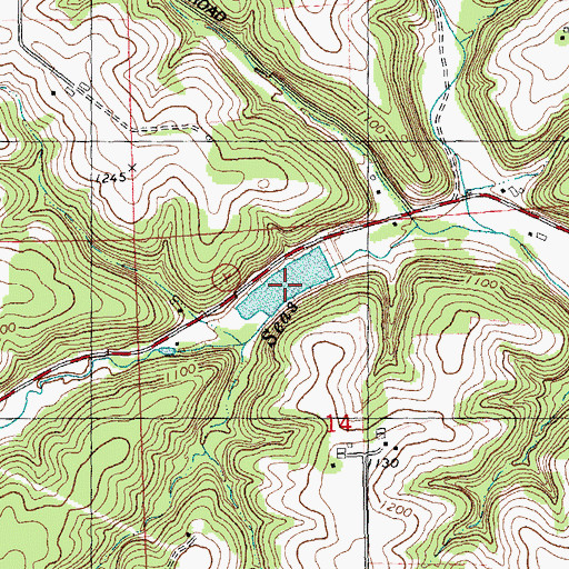 Topographic Map of 5 Reservoir, WI