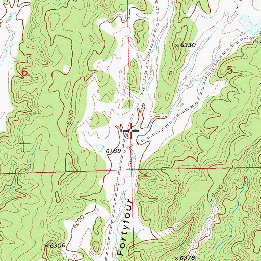 Topographic Map of Long Glade, CO