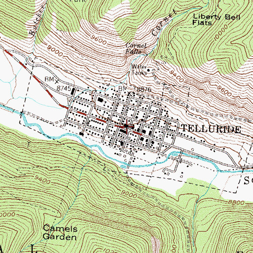 Topographic Map of Rebekah Hall - Town Hall Annex, CO
