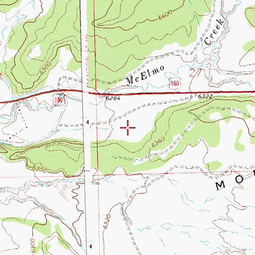 Topographic Map of Mountezuma County Fairgrounds, CO