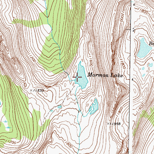 Topographic Map of Mormon Lake, CO