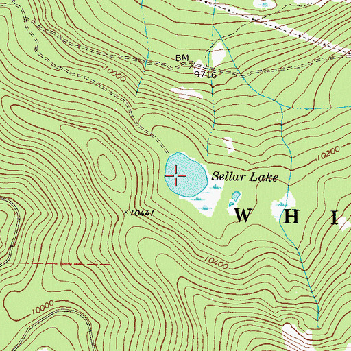Topographic Map of Sellar Lake, CO