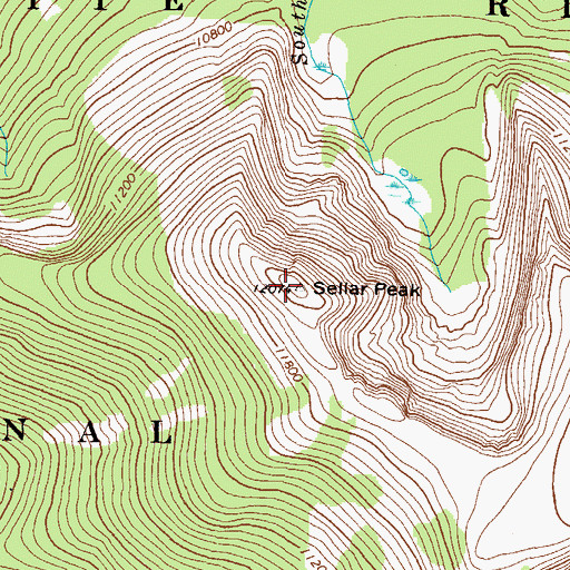 Topographic Map of Sellar Peak, CO