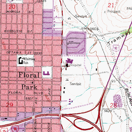 Topographic Map of Montana Chemical Dependency Center, MT