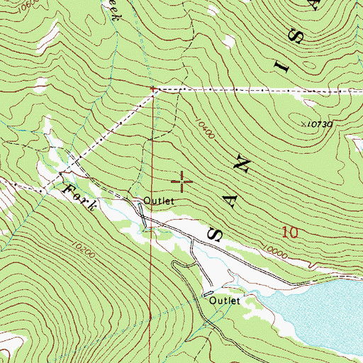 Topographic Map of Glacier Creek, CO