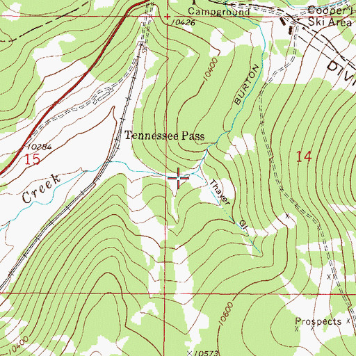 Topographic Map of Thayer Gulch, CO