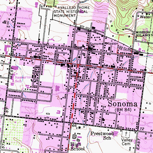 Topographic Map of Nash-Patton Adobe, CA