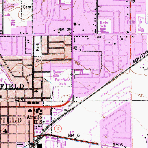 Topographic Map of Holy Spirit School, CA