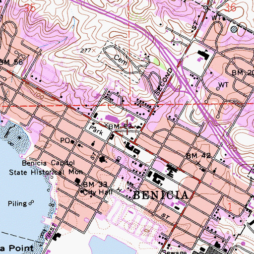 Topographic Map of Heritage Presbyterian Church, CA