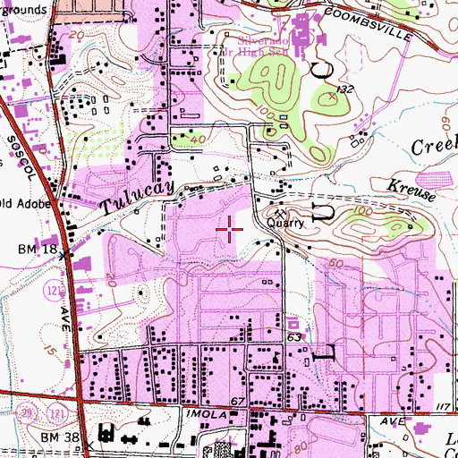 Topographic Map of Camille Park, CA