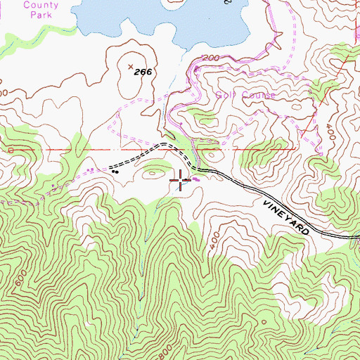 Topographic Map of Sunset Corral, CA