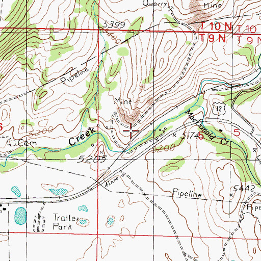 Topographic Map of Cameron (historical), MT