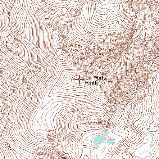 Topographic Map of La Plata Peak, CO
