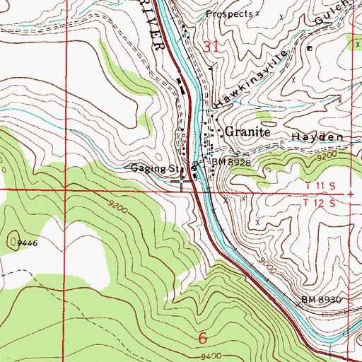 Topographic Map of Cache Creek, CO