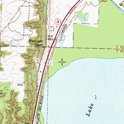 Topographic Map of Sparland State Conservation Area, IL