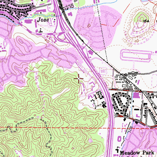 Topographic Map of Lois Curtin Park, CA