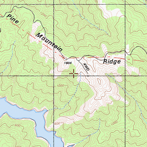 Topographic Map of Poison Spring, CA