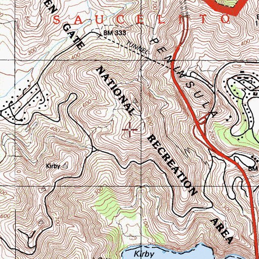 Topographic Map of Slacker Hill, CA