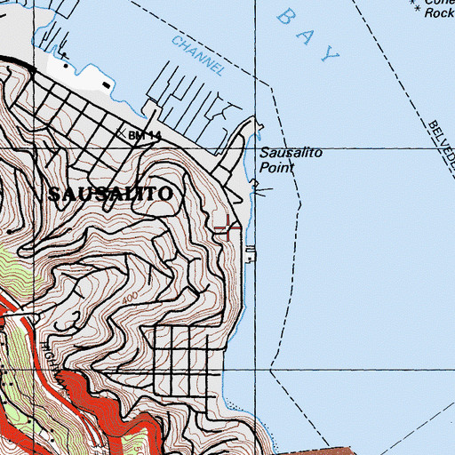 Topographic Map of Yee Tock Chee Park, CA