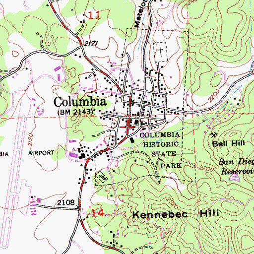 Topographic Map of Soderer and Marshall Building, CA