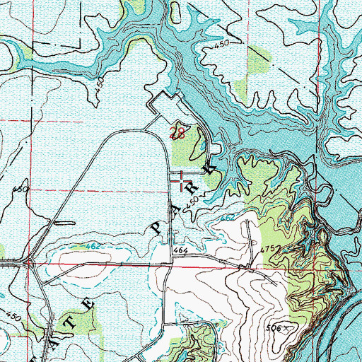 Topographic Map of Ottawa Picnic Area, IL