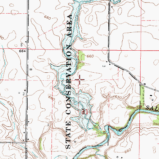 Topographic Map of Champaign County Conservation Area, IL