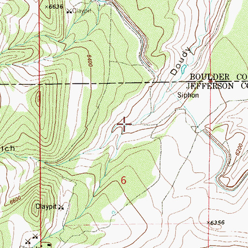 Topographic Map of Bull Gulch, CO