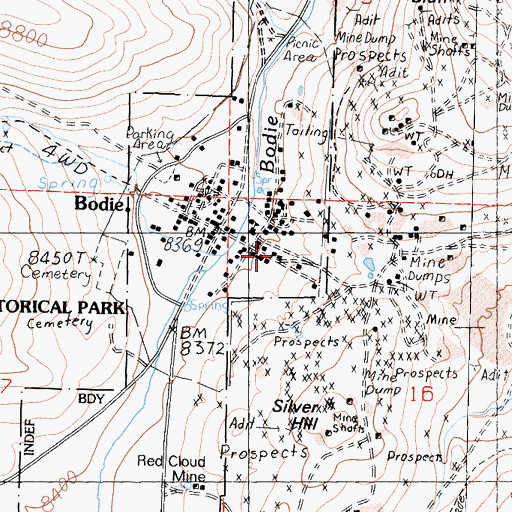 Topographic Map of Conway House, CA