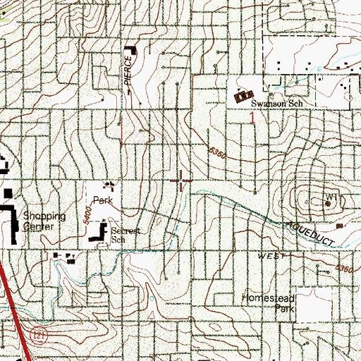 Topographic Map of Secrest Cottage School Number 2 (historical), CO