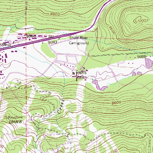 Topographic Map of North Fork Snake River, CO