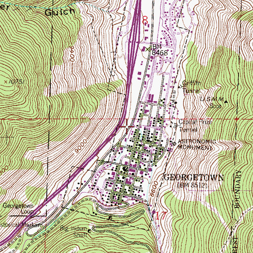 Topographic Map of South Clear Creek, CO