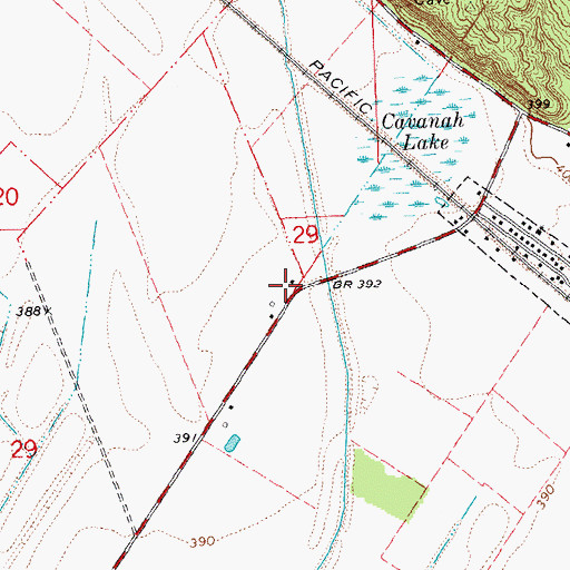 Topographic Map of Kennif School (historical), IL
