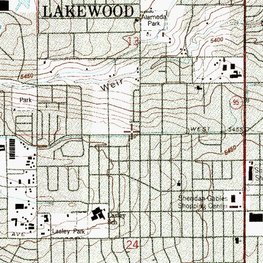 Topographic Map of Bancroft School (historical), CO