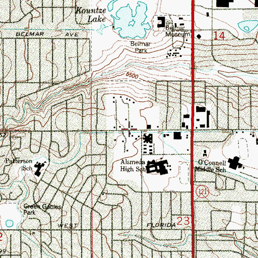 Topographic Map of Salisbury Lateral, CO