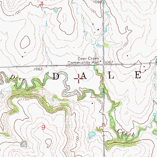 Topographic Map of Township of Dale, OK